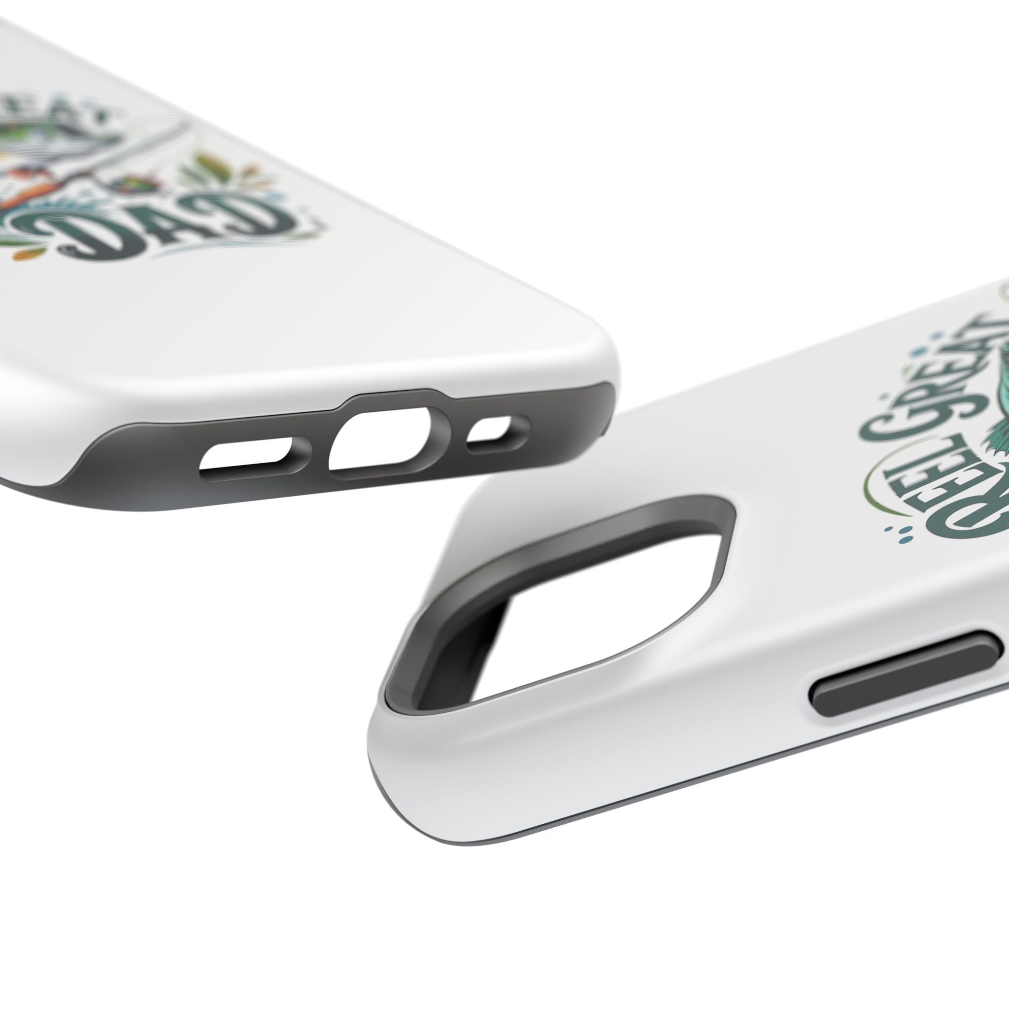 Reel Great Dad Phone Case | Fishing Rod Bass Design, Magnetic Impact-Resistant Case