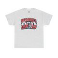 Baseball Dad Tee | Batter Silhouette, Red Blue Vintage Sport Typography