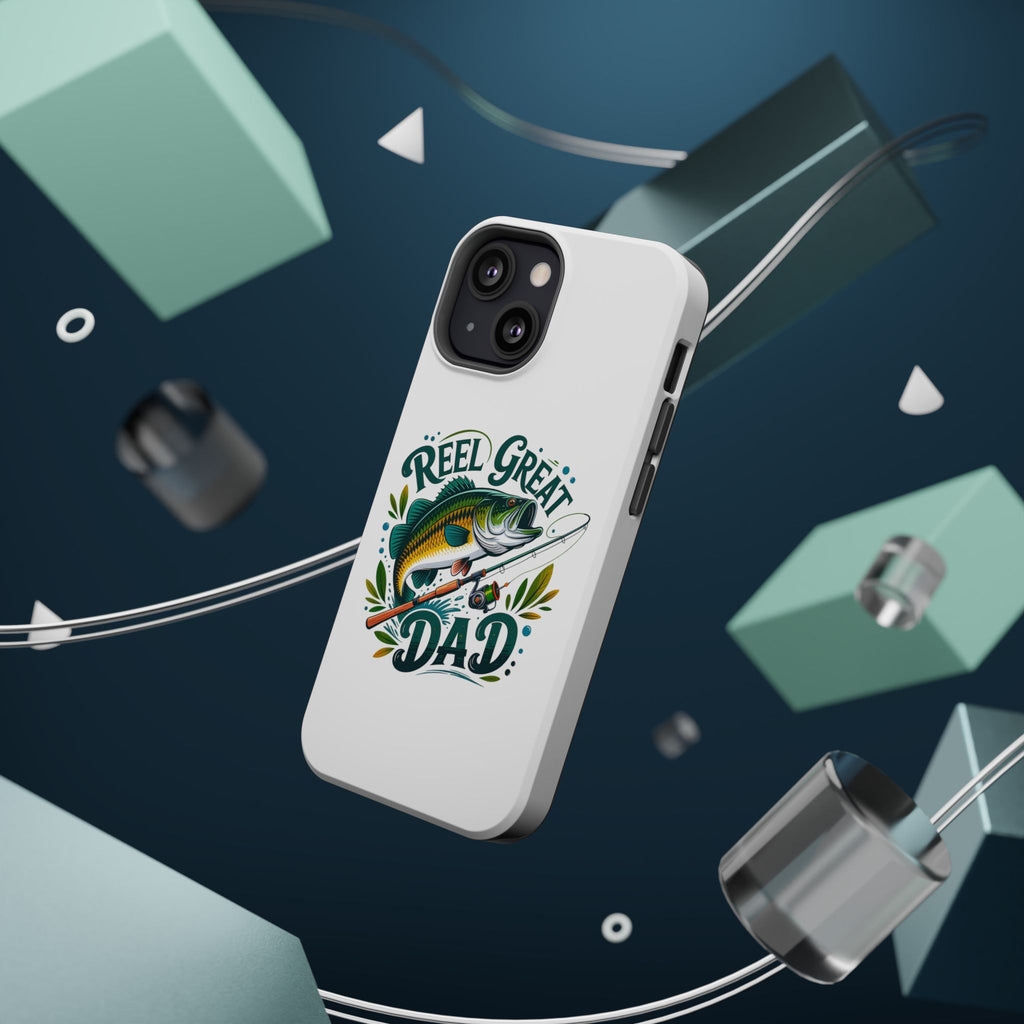 Reel Great Dad Phone Case | Fishing Rod Bass Design, Magnetic Impact-Resistant Case