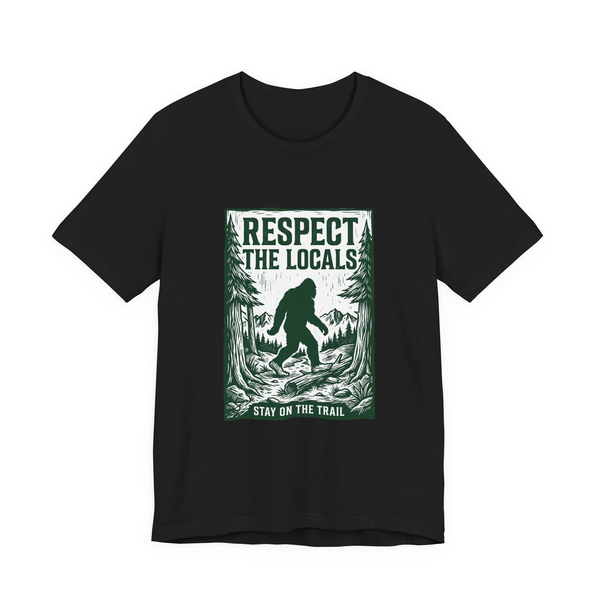 Respect The Locals Sasquatch tee | Protect Our National Parks, vintage outdoor graphic