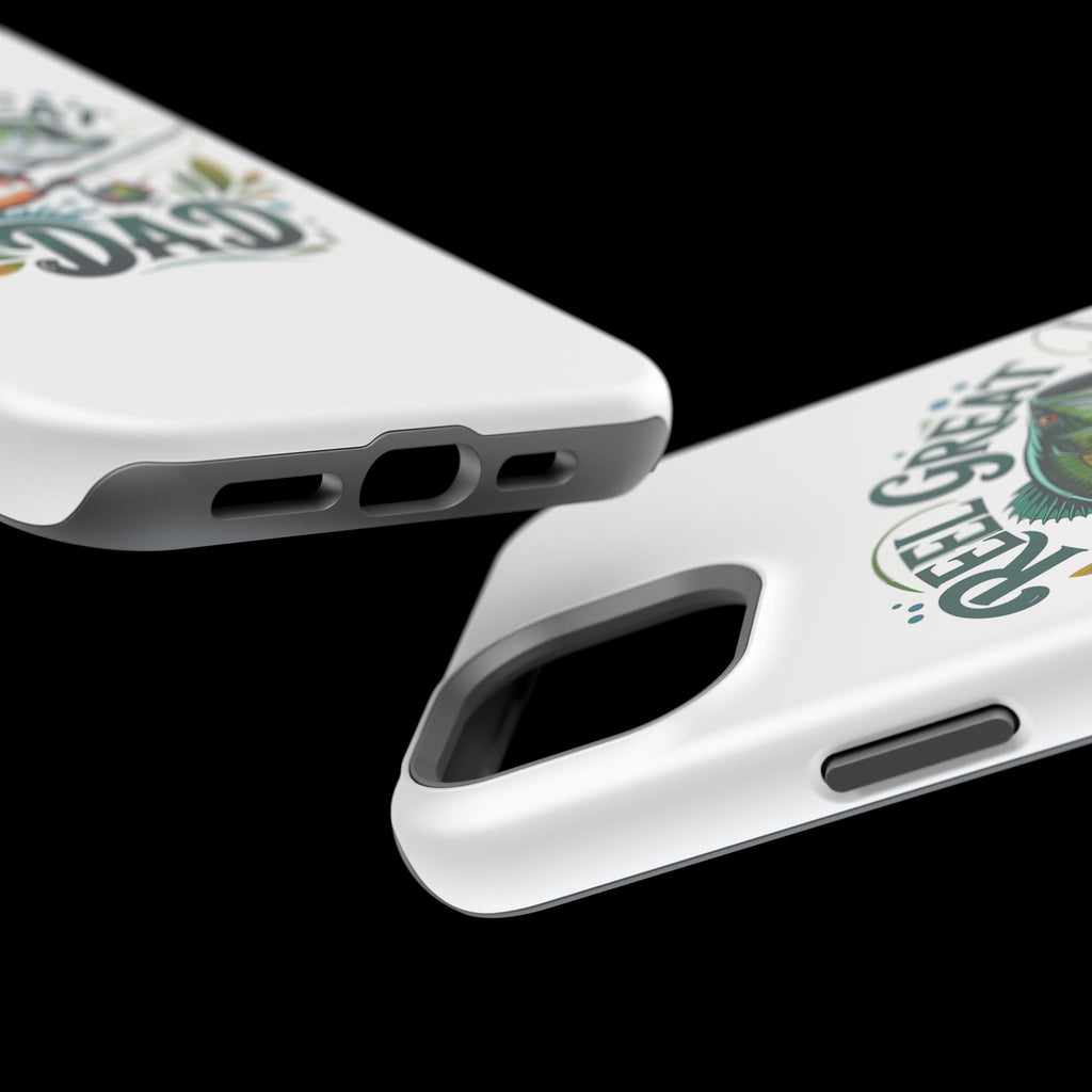 Reel Great Dad Phone Case | Fishing Rod Bass Design, Magnetic Impact-Resistant Case