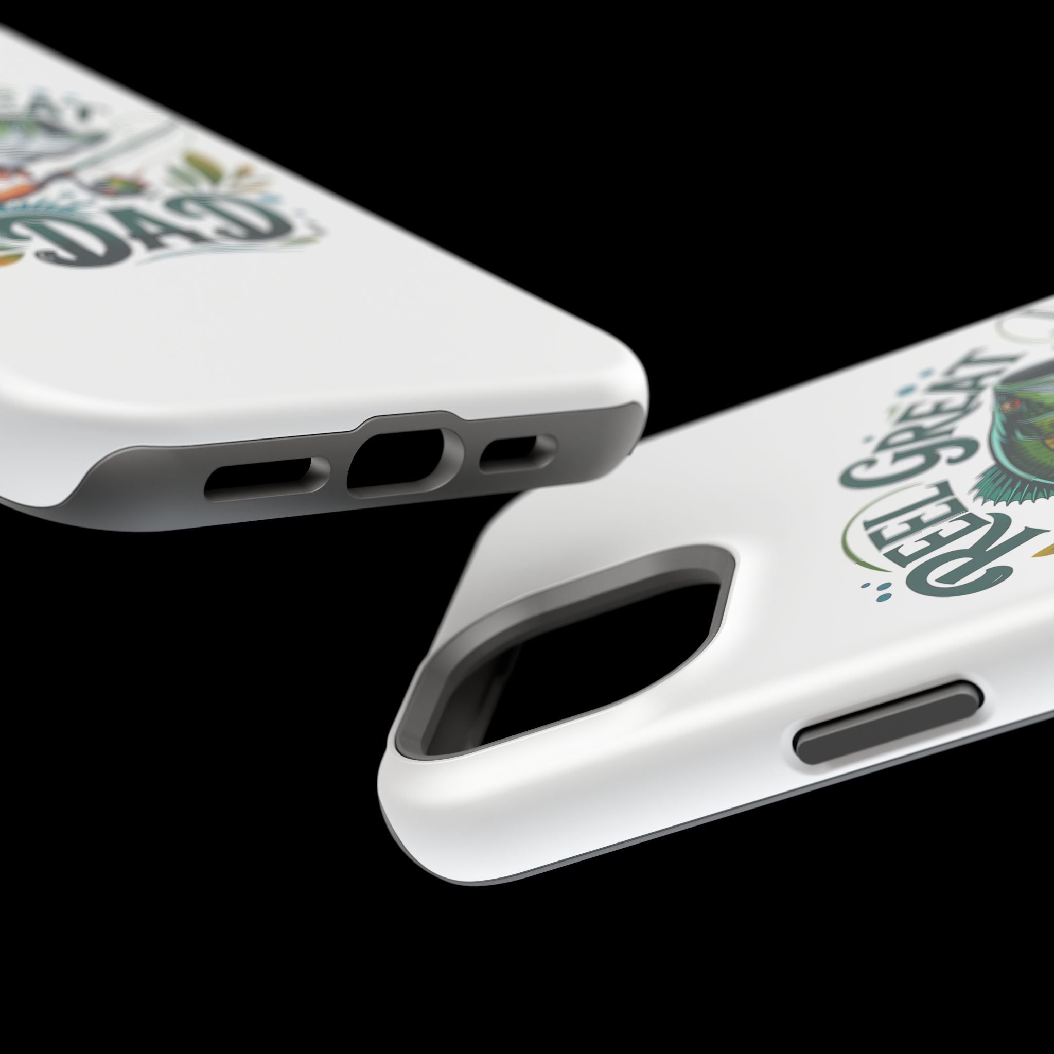 Reel Great Dad Phone Case | Fishing Rod Bass Design, Magnetic Impact-Resistant Case