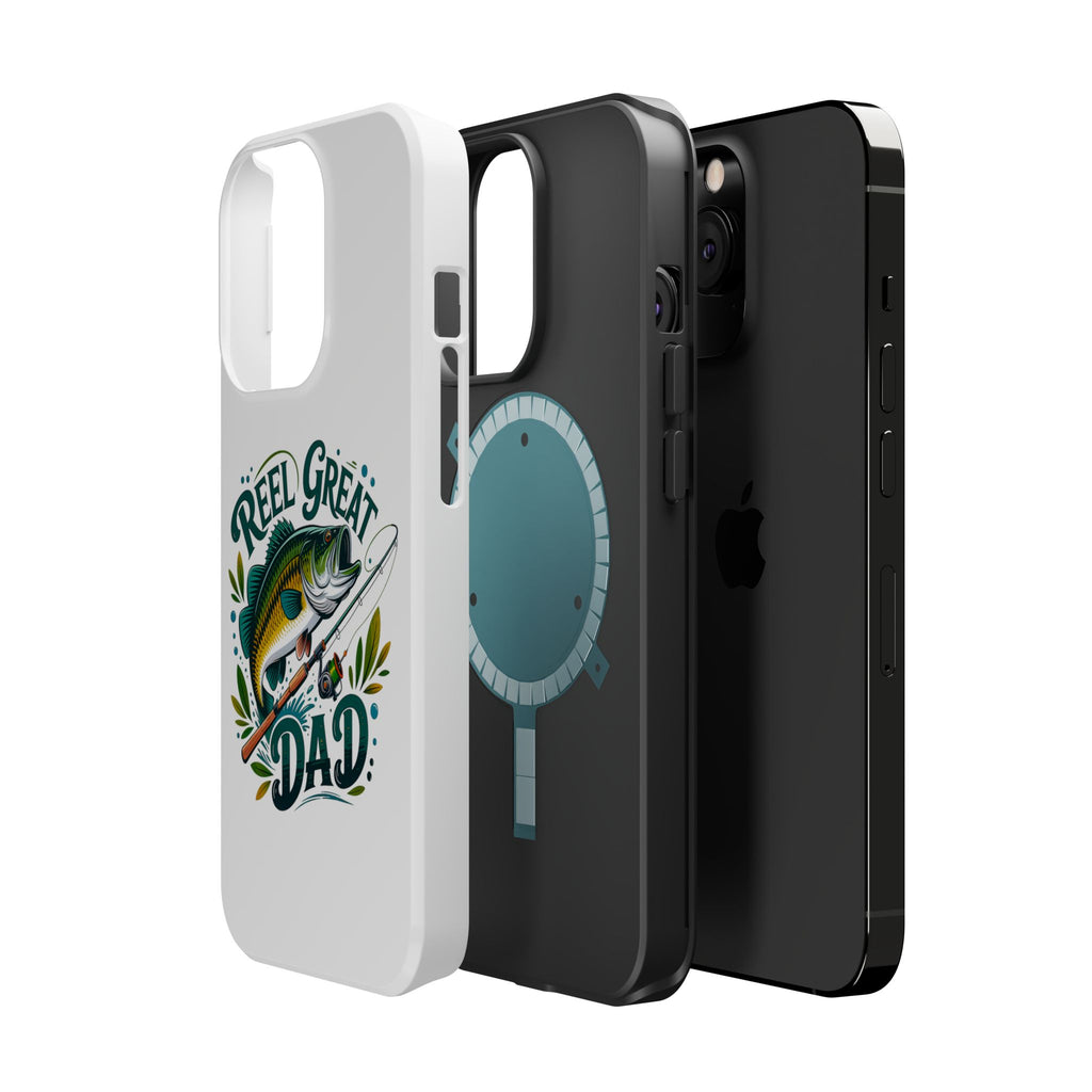 Reel Great Dad Phone Case | Fishing Rod Bass Design, Magnetic Impact-Resistant Case