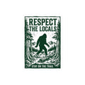 Respect the Locals Sasquatch sticker | Protect Our National Parks, vintage trail decal