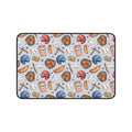 Baseball Pattern Desk Mat | Helmets, Gloves, Bats, Popcorn