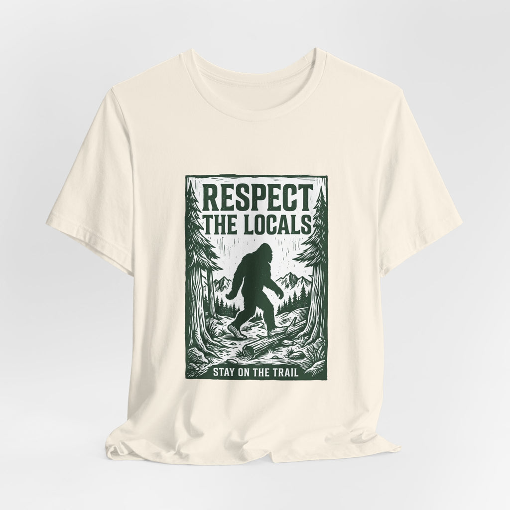 Respect The Locals Sasquatch tee | Protect Our National Parks, vintage outdoor graphic