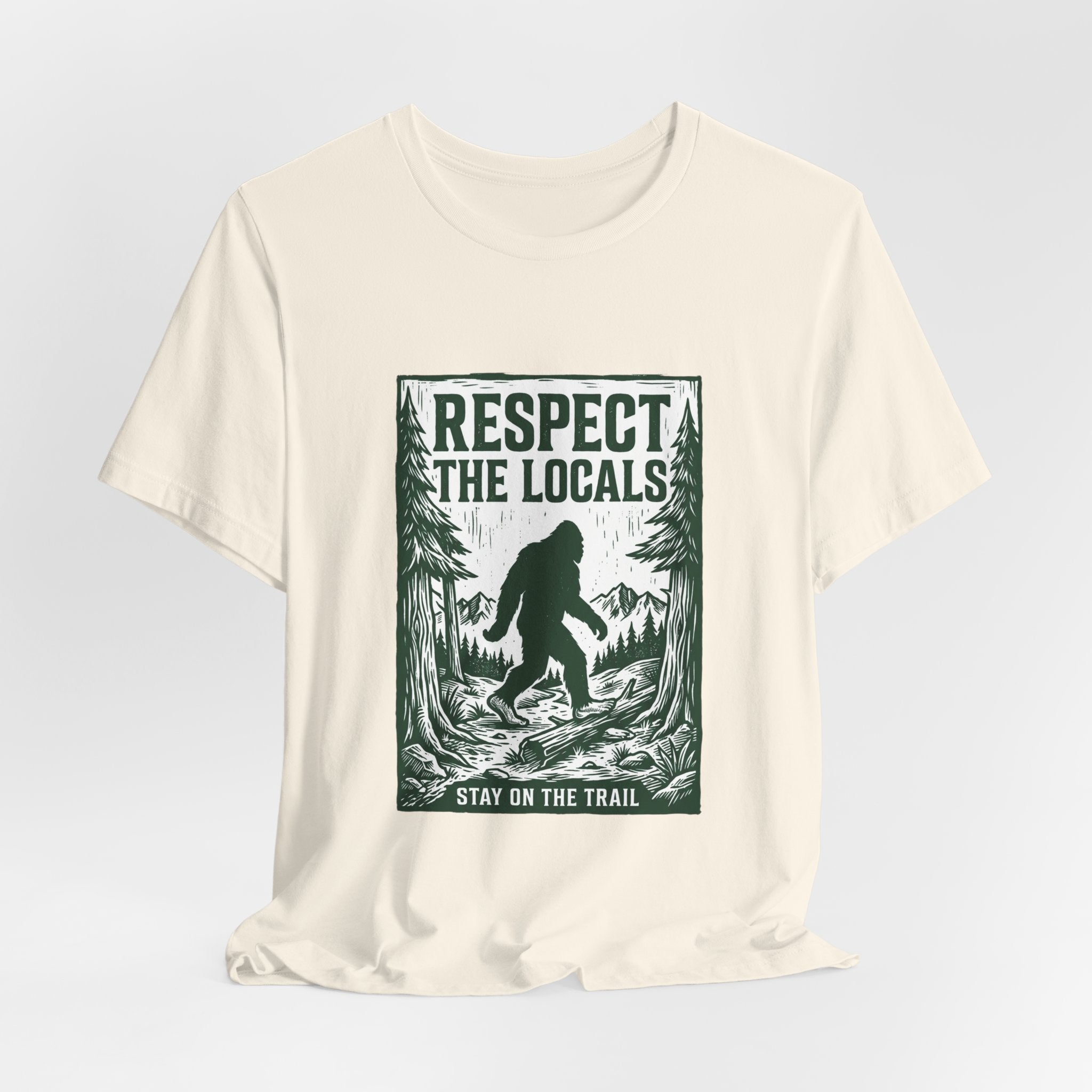 Respect The Locals Sasquatch tee | Protect Our National Parks, vintage outdoor graphic