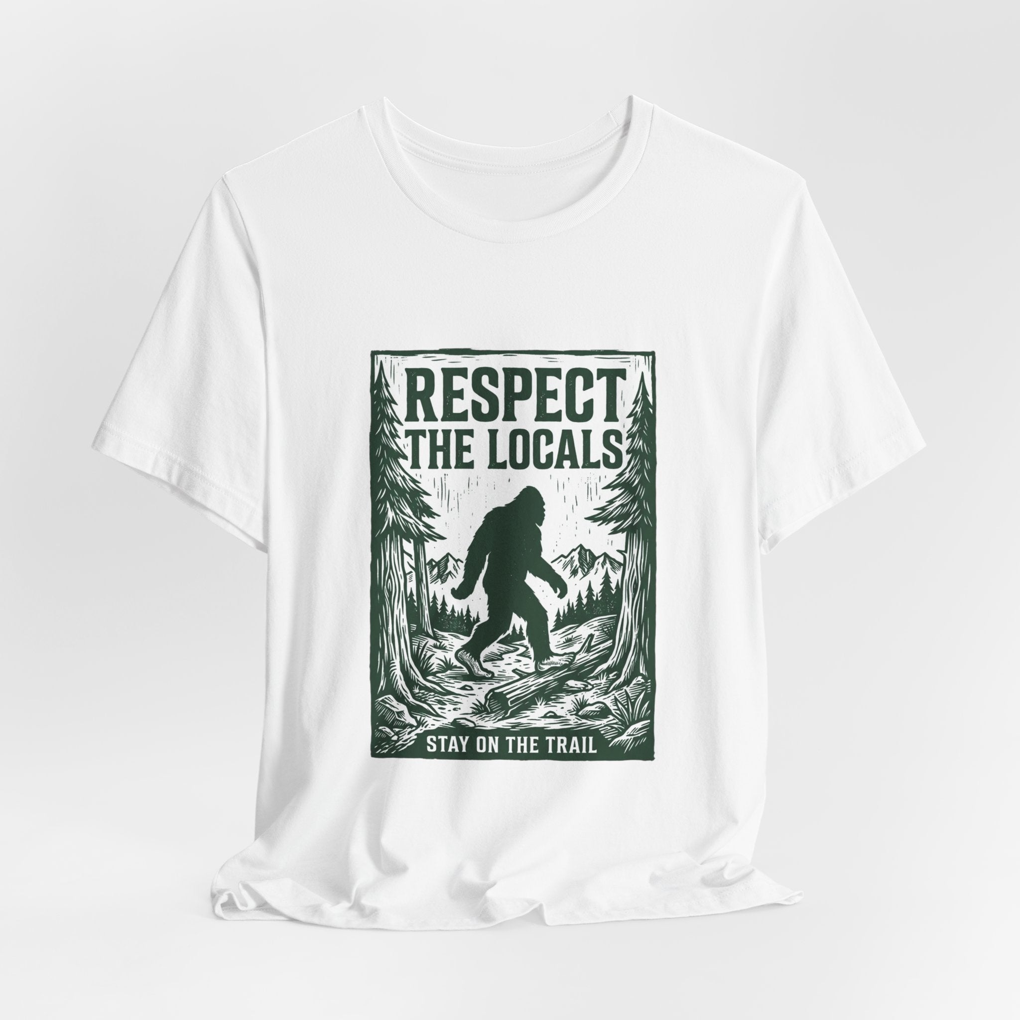 Respect The Locals Sasquatch tee | Protect Our National Parks, vintage outdoor graphic