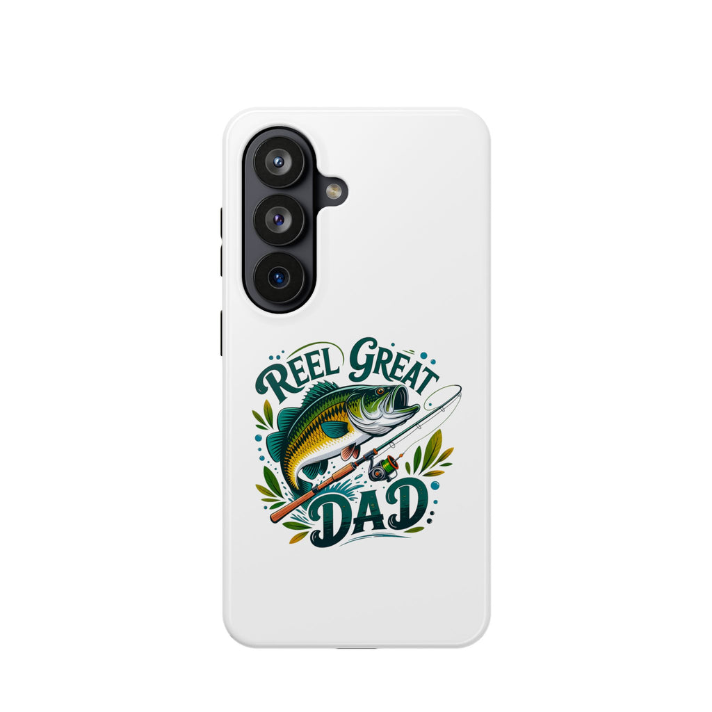 Reel Great Dad Phone Case | Fishing Rod Bass Design, Magnetic Impact-Resistant Case