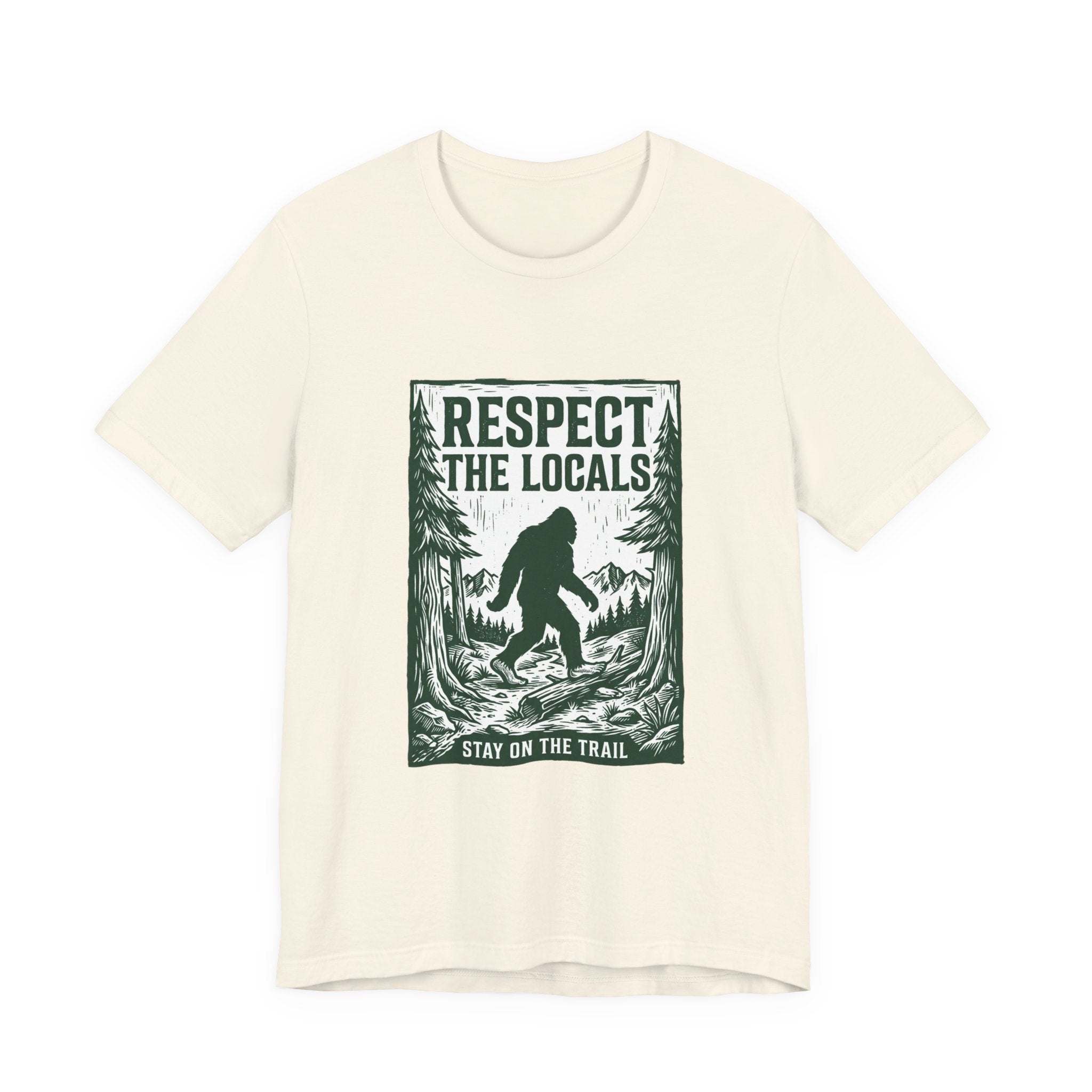 Respect The Locals Sasquatch tee | Protect Our National Parks, vintage outdoor graphic