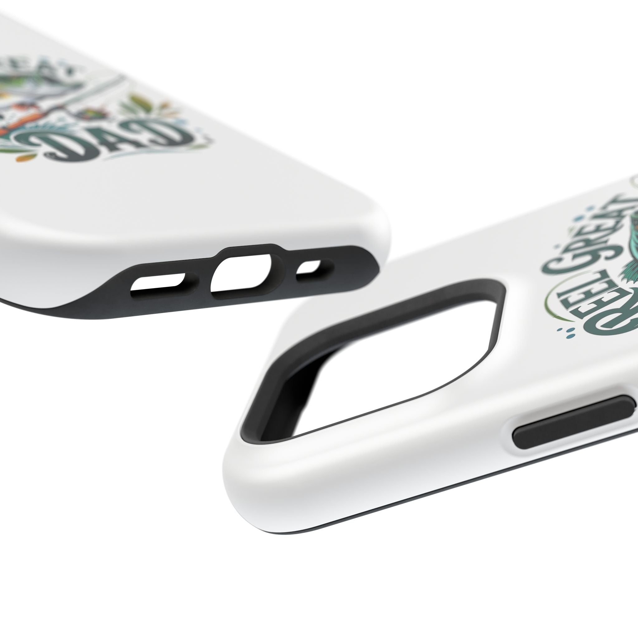 Reel Great Dad Phone Case | Fishing Rod Bass Design, Magnetic Impact-Resistant Case