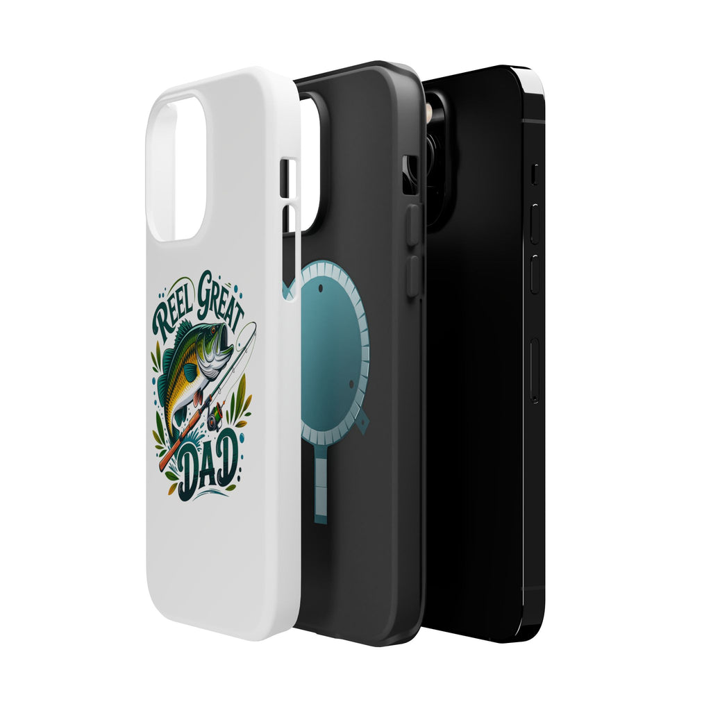 Reel Great Dad Phone Case | Fishing Rod Bass Design, Magnetic Impact-Resistant Case
