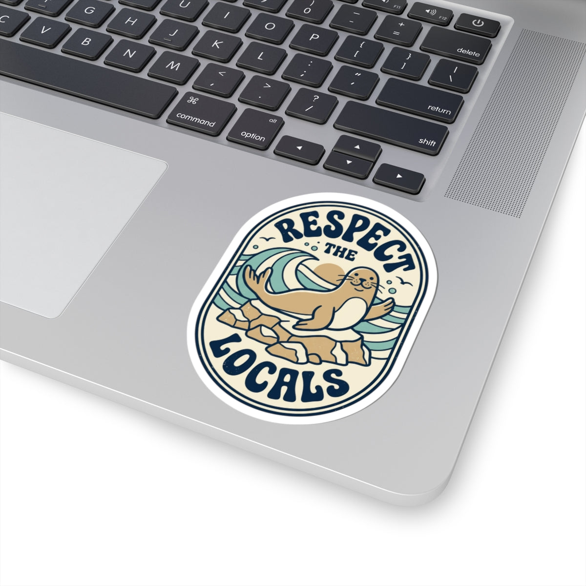 Respect the Locals Seal Sticker | Protect Our National Parks, Retro Outdoors