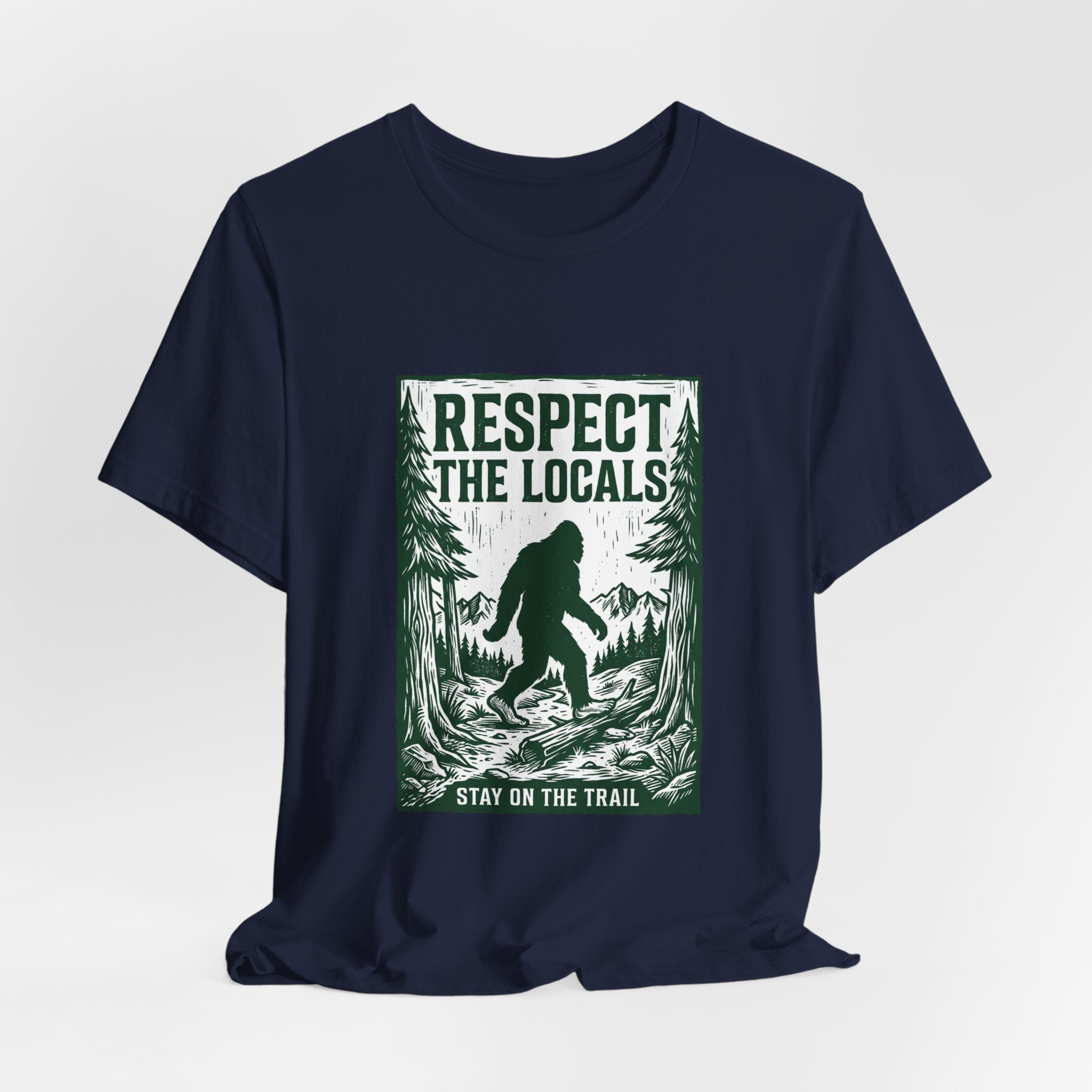 Respect The Locals Sasquatch tee | Protect Our National Parks, vintage outdoor graphic