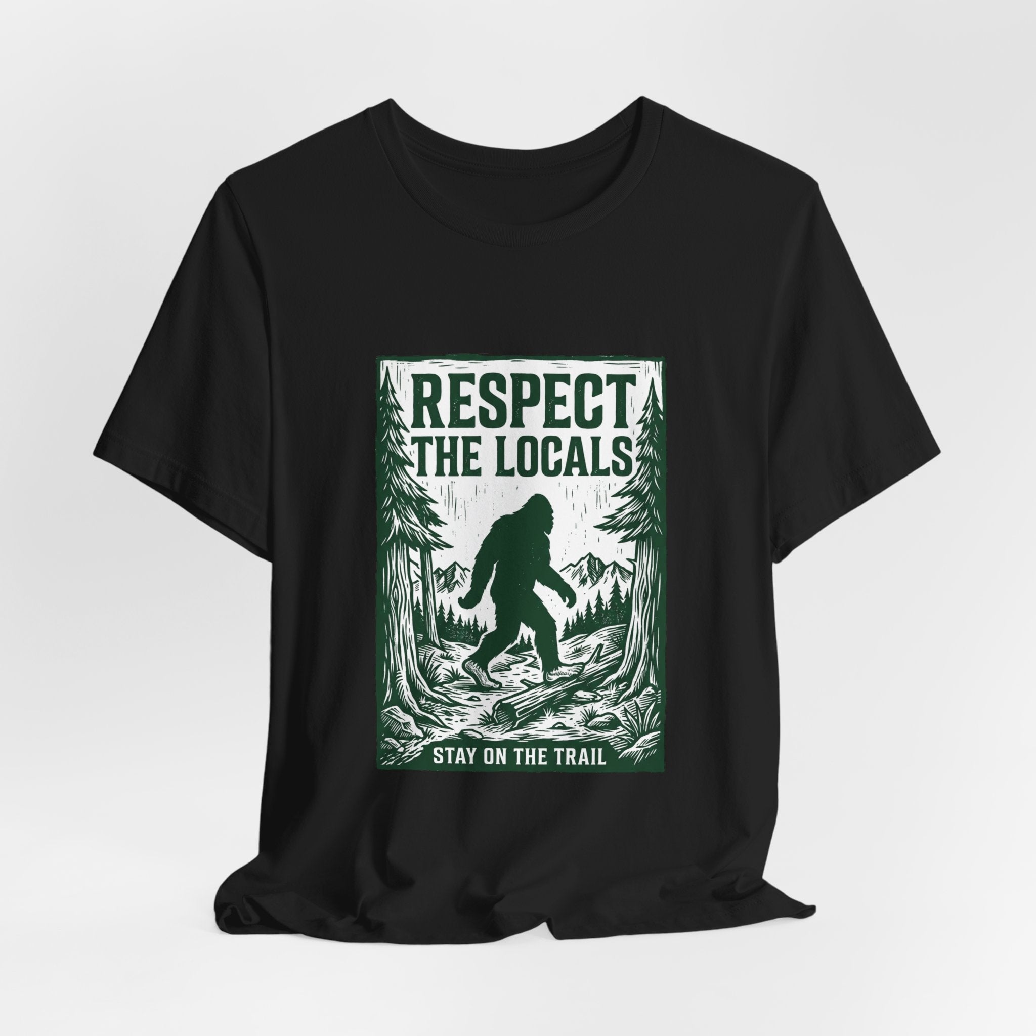 Respect The Locals Sasquatch tee | Protect Our National Parks, vintage outdoor graphic