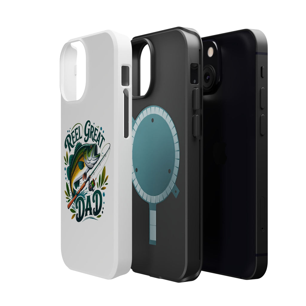 Reel Great Dad Phone Case | Fishing Rod Bass Design, Magnetic Impact-Resistant Case