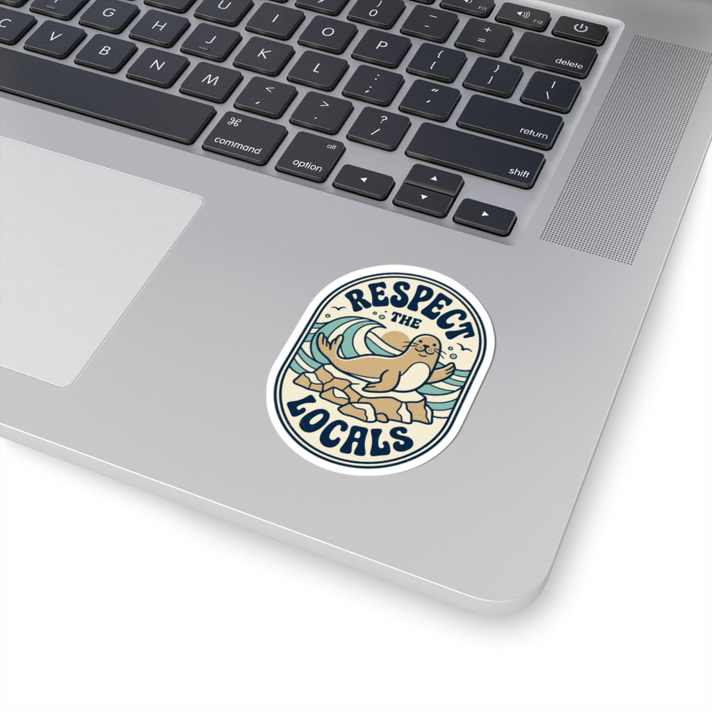 Respect the Locals Seal Sticker | Protect Our National Parks, Retro Outdoors