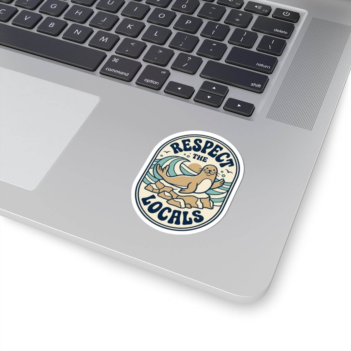 Respect the Locals Seal Sticker | Protect Our National Parks, Retro Outdoors