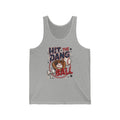 Hit the Dang Ball Tank Top | Baseball Glove, Bat, Retro Sports Design