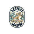 Respect the Locals Seal Sticker | Protect Our National Parks, Retro Outdoors