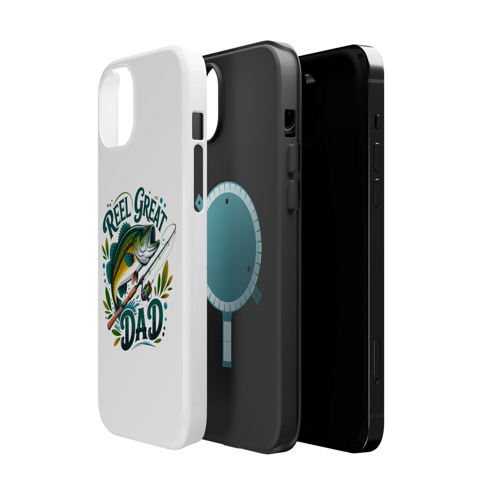 Reel Great Dad Phone Case | Fishing Rod Bass Design, Magnetic Impact-Resistant Case