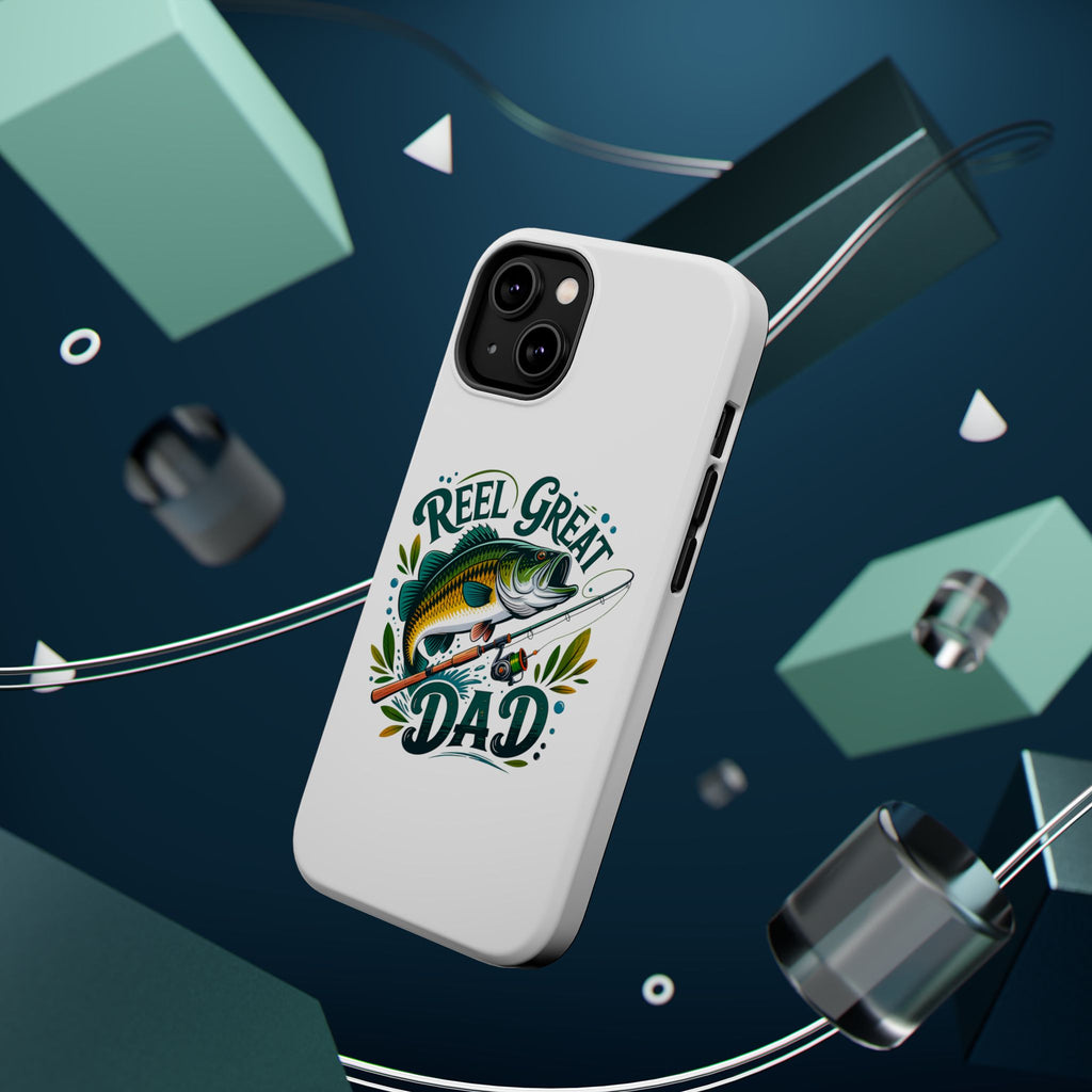 Reel Great Dad Phone Case | Fishing Rod Bass Design, Magnetic Impact-Resistant Case
