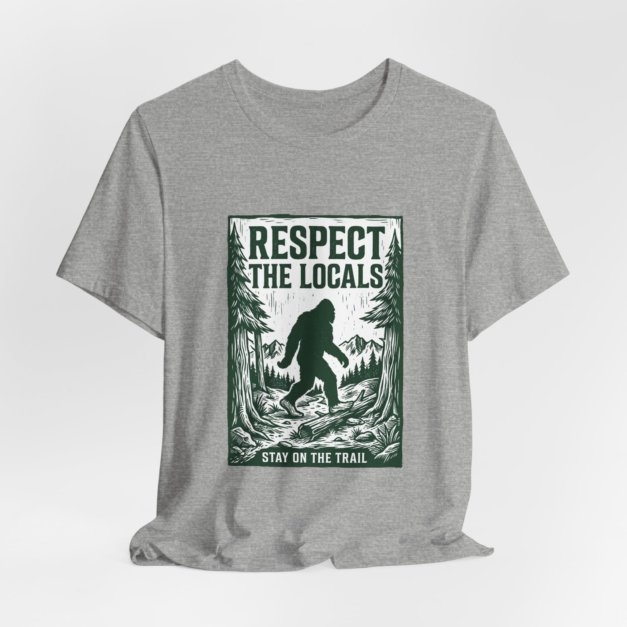 Respect The Locals Sasquatch tee | Protect Our National Parks, vintage outdoor graphic