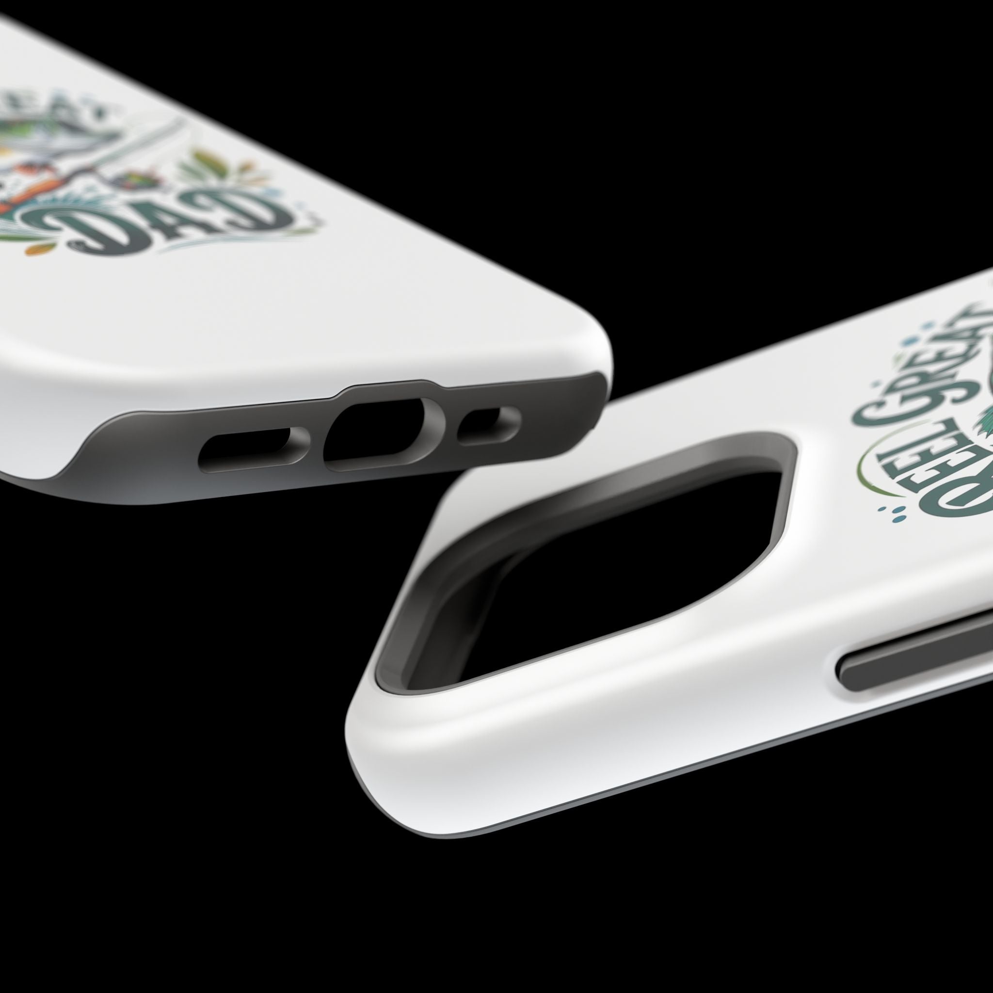 Reel Great Dad Phone Case | Fishing Rod Bass Design, Magnetic Impact-Resistant Case