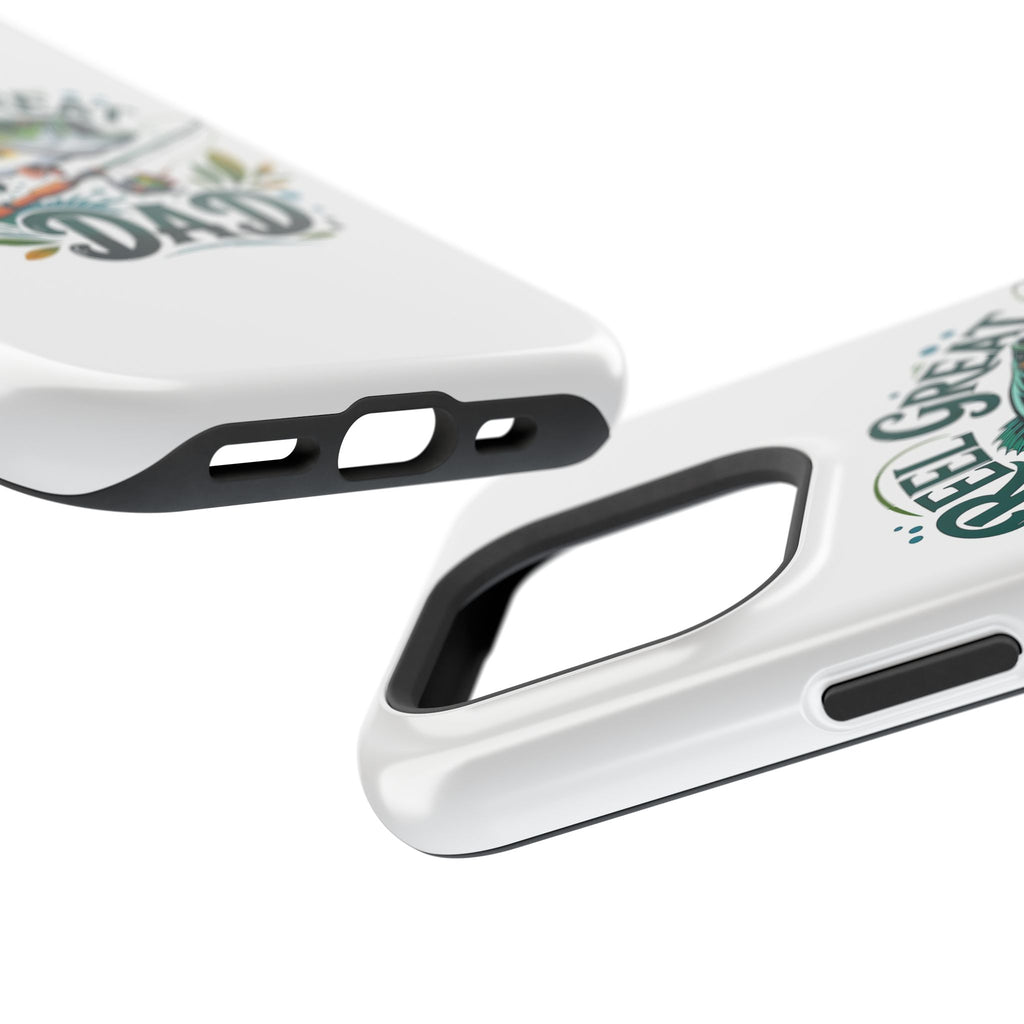 Reel Great Dad Phone Case | Fishing Rod Bass Design, Magnetic Impact-Resistant Case