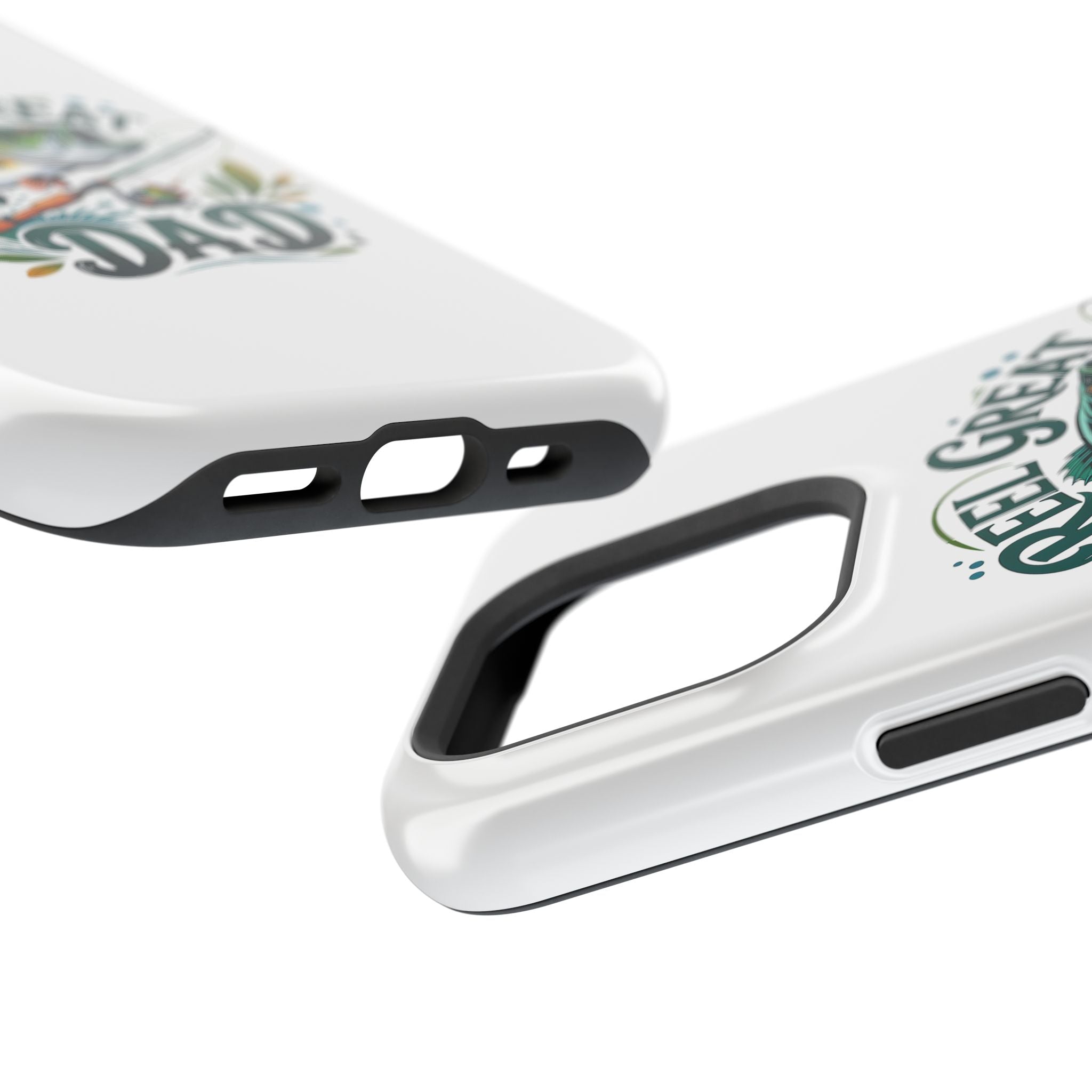 Reel Great Dad Phone Case | Fishing Rod Bass Design, Magnetic Impact-Resistant Case