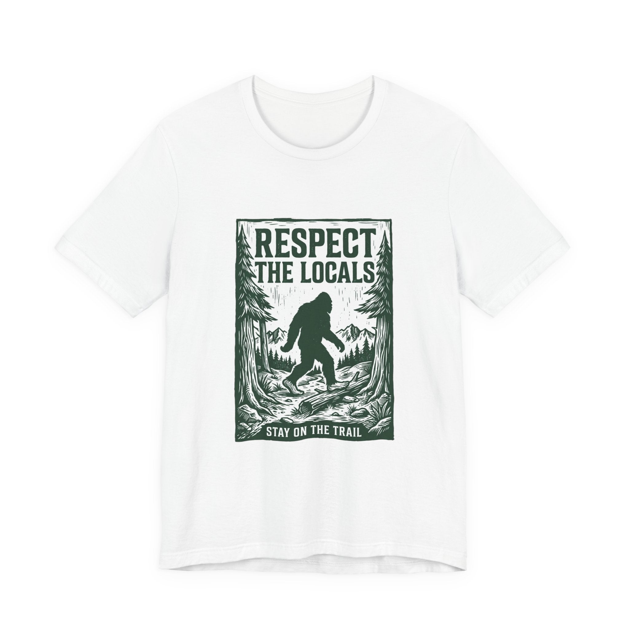 Respect The Locals Sasquatch tee | Protect Our National Parks, vintage outdoor graphic