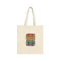 Rainbow Book Stack Tote | Pride, LGBTQ+ Library Illustration