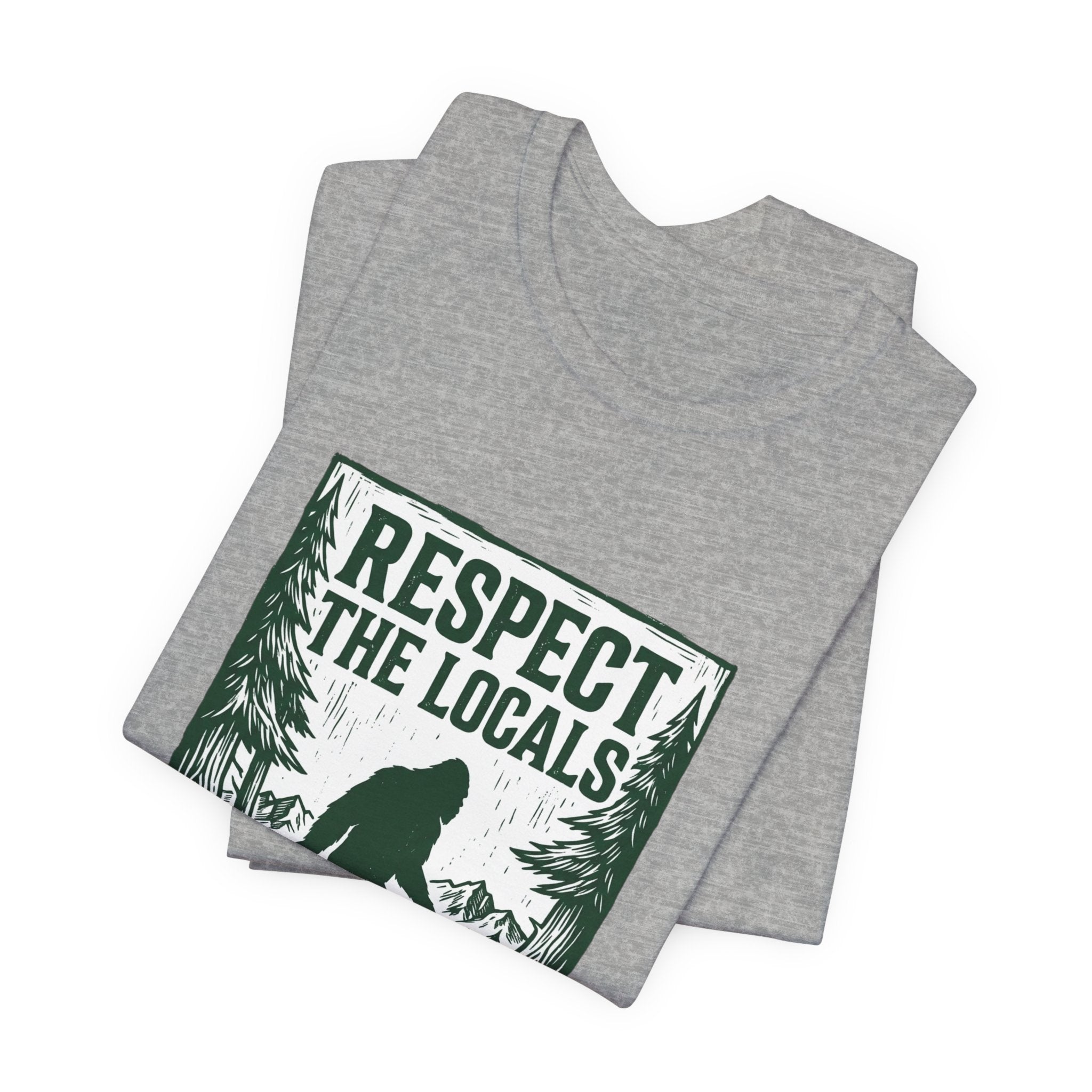 Respect The Locals Sasquatch tee | Protect Our National Parks, vintage outdoor graphic