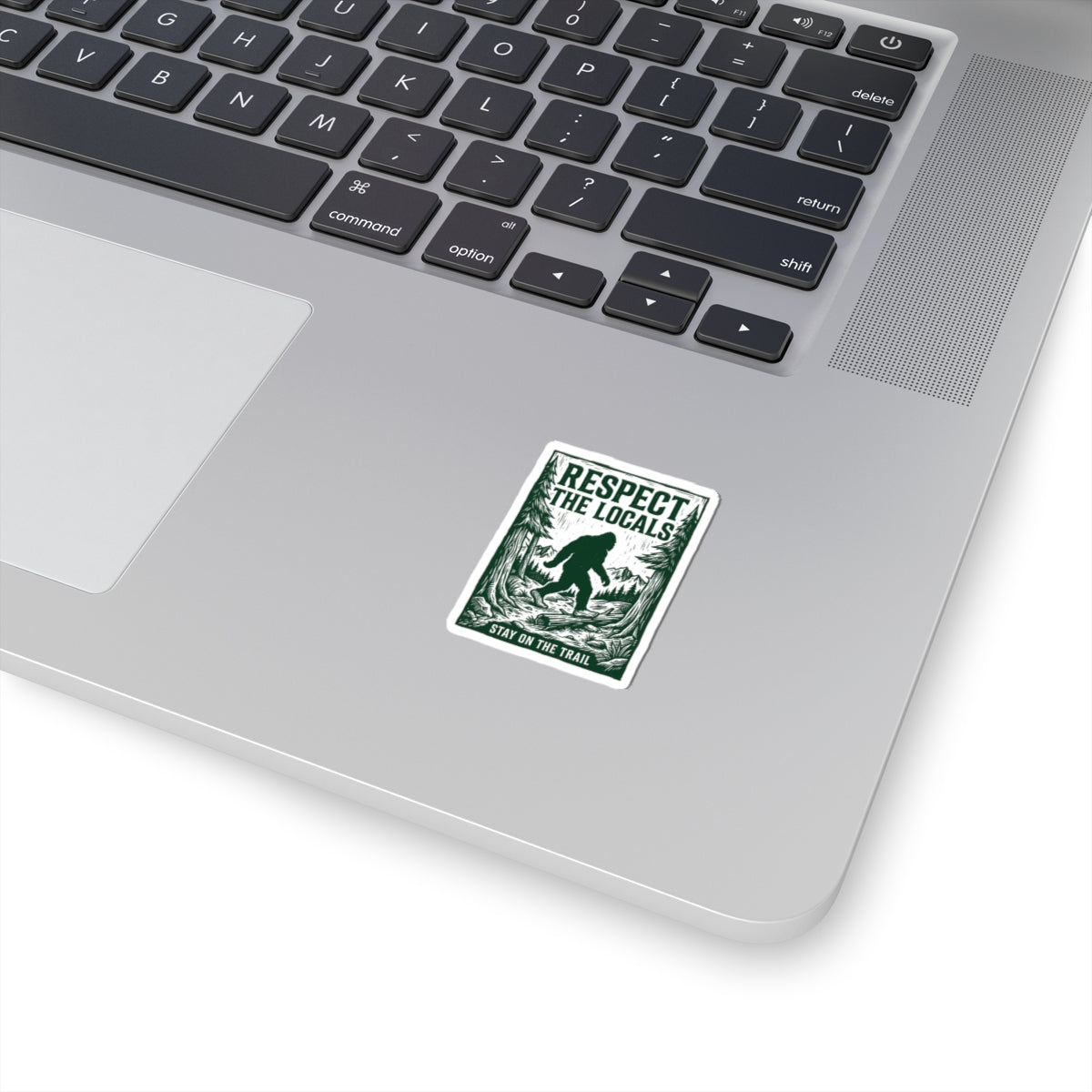 Respect the Locals Sasquatch sticker | Protect Our National Parks, vintage trail decal