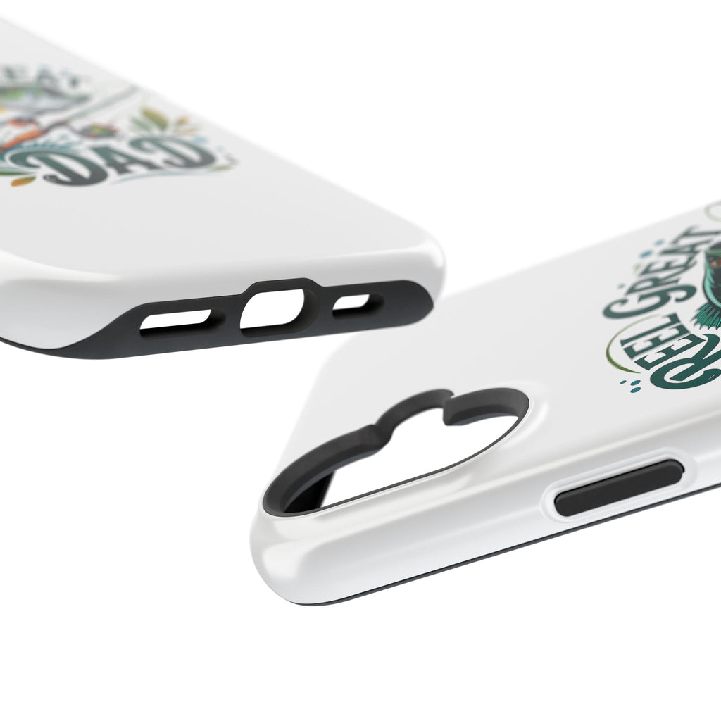 Reel Great Dad Phone Case | Fishing Rod Bass Design, Magnetic Impact-Resistant Case