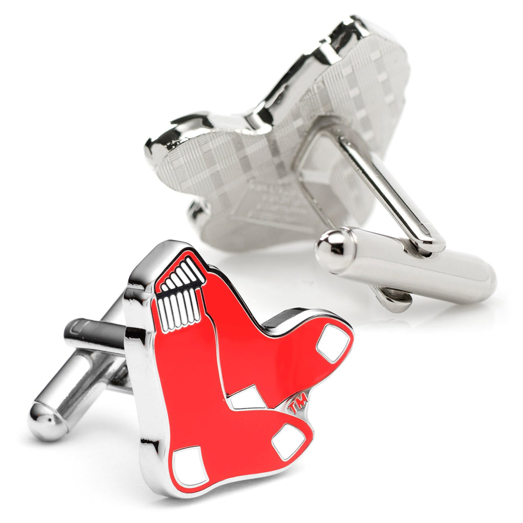 MLB Boston Red Sox Cufflinks and Tie Bar Gift Set